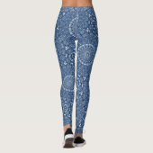 Leggings Motif Mandala Bleu Indigo (Dos)