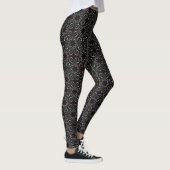 Leggings Motif Mandala en or bleu Lilac (Droite)