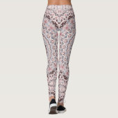 Leggings Motif Mandala Rose et Bleu Boho (Dos)