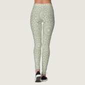 Leggings Motif Mandala Vert Sauge (Dos)