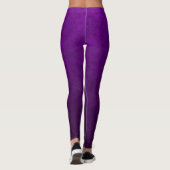 Leggings Motif marbré violet (Dos)
