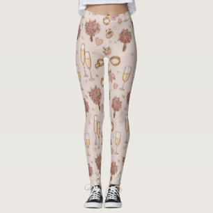 Leggings Motif Mariage romantique