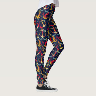 Leggings Motif Marin