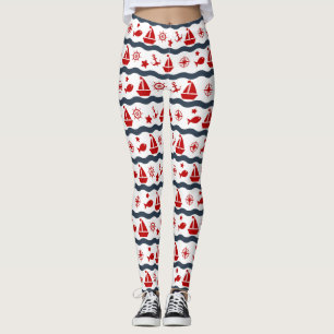 Leggings Motif maritime mignon