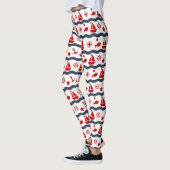 Leggings Motif maritime mignon (Gauche)