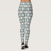 Leggings Motif marocain de turquoise (Dos)