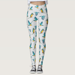 Leggings motif martin-pêcheur
