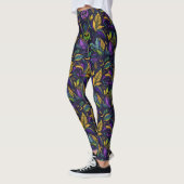 Leggings Motif Masterpiece Mardi Gras Masques (Gauche)
