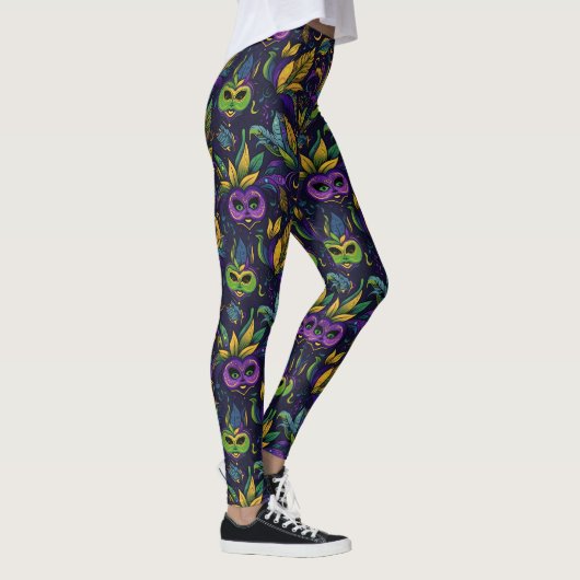 Leggings Motif Masterpiece Mardi Gras Masques (Droite)