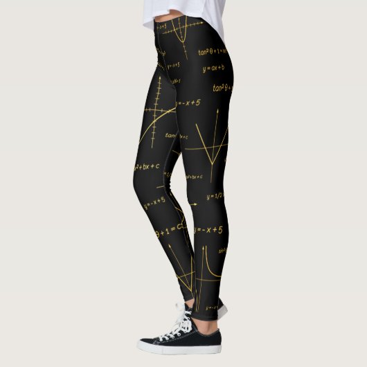 Leggings motif mathématique Abstrait (Gauche)