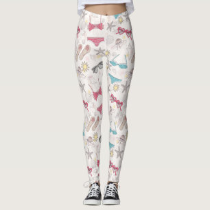 Leggings Motif mignon d'abrégé sur été