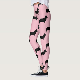 Leggings Motif mignon de chien de corgi de Gallois