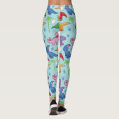 Leggings Motif mignon de dinosaure (Dos)