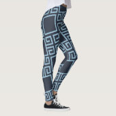 Leggings Motif minimal bleu tribal (Droite)