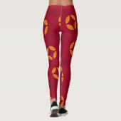 Leggings Motif minimal de crème au chocolat Batik (Dos)