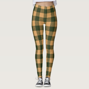 Leggings Motif minimal de la marine de la crème plate