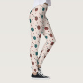 Leggings Motif minimal rouge beige d'Halloween (Droite)