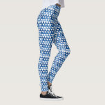Leggings Motif moderne Chic Géométrique Bleu Triangle<br><div class="desc">Sortez avec élégance avec ces leggings cool avec un motif triangle bleu peint. Parfait pour la salle de sport,  le studio de yoga et une sortie nocturne ! Vraiment belle leggings de qualité! !</div>