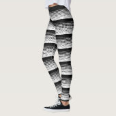 Leggings Motif moderne classique noir blanc élégant (Gauche)