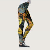 Leggings Motif moderne de palmiers tropicaux (Droite)