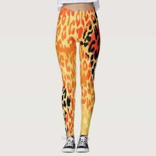 Leggings Motif moderne de peau de léopard #20