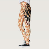 Leggings Motif moderne de peau de léopard #21 (Gauche)