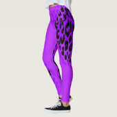 Leggings Motif moderne de peau de léopard #33 (Gauche)