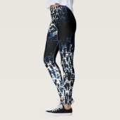 Leggings Motif moderne de peau de léopard #34 (Gauche)