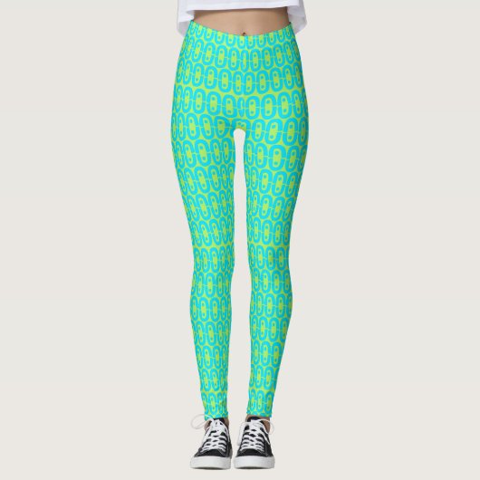 Leggings motif moderne et coloré (Devant)