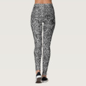 Leggings Motif moderne et design, noir et blanc (Dos)