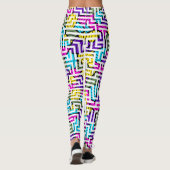 Leggings Motif moderne géométrique coloré (Dos)