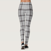 Leggings Motif moderne gris Tartan (Dos)
