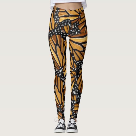 Leggings Motif Monarch Butterfly Wings (Devant)