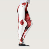 Leggings Motif Monogramme du drapeau du Canada (Droite)