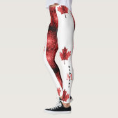 Leggings Motif Monogramme du drapeau du Canada (Gauche)