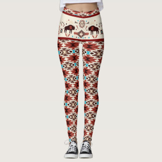 Leggings Motif monogramme influencé des Amérindiens moderne