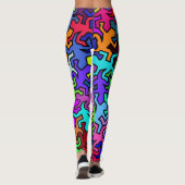 Leggings Motif Mosaic Mirror Geckos - multicolore (Dos)