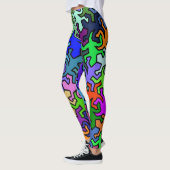 Leggings Motif Mosaic Mirror Geckos - multicolore (Gauche)