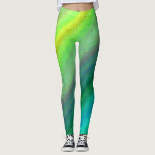 Leggings Motif mosaïque abstrait sans couture