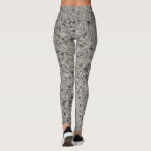 Leggings motif moucheté noir et blanc (Dos)