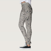 Leggings motif moucheté noir et blanc (Gauche)