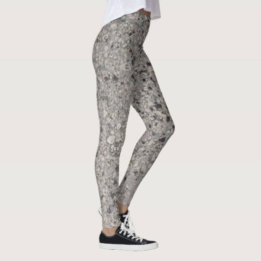 Leggings motif moucheté noir et blanc (Droite)