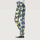 Leggings Motif mouton, Mouton couché, Lune, Étoiles (Gauche)