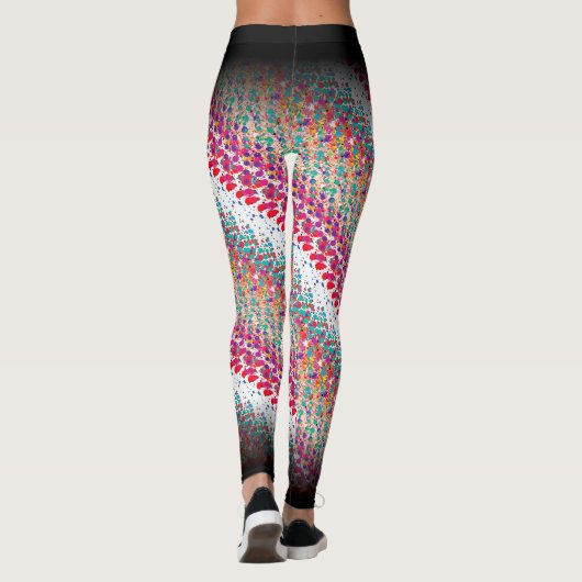 Leggings Motif MultiColor Abstrait (Dos)