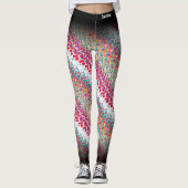Leggings Motif MultiColor Abstrait (Devant)
