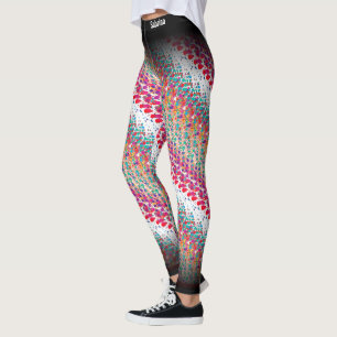 Leggings Motif MultiColor Abstrait