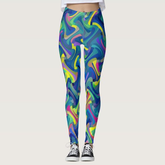 Leggings Motif multicolore (Devant)