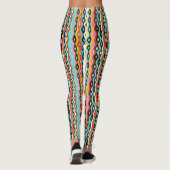 Leggings Motif multicolore abstrait (Dos)