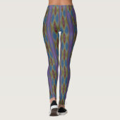 Leggings Motif multicolore Abstrait Cravate hérissé (Dos)