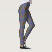 Leggings Motif multicolore Abstrait Cravate hérissé (Droite)